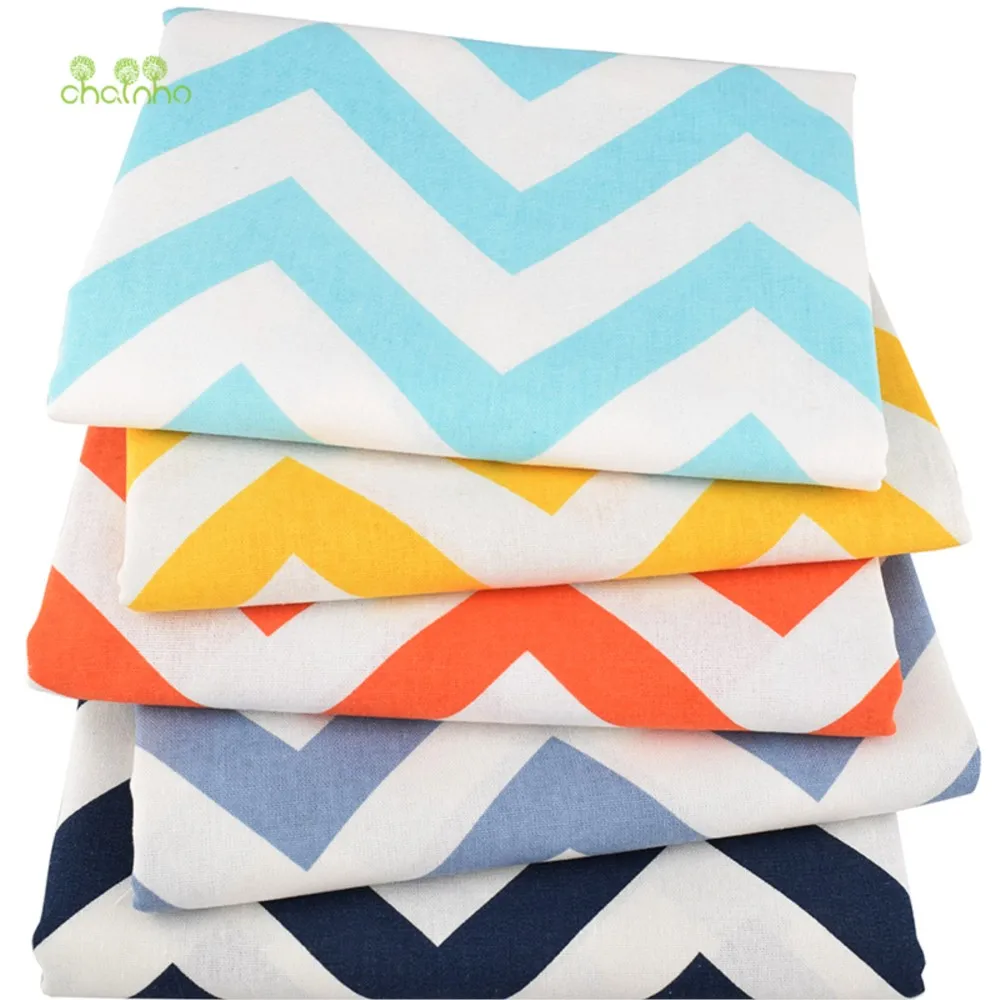 Chainho,Printed Cotton Linen Fabric,DIY Sewing Quilting Material,For Sofa,Table Cloth,Curtain,Bag,Cushion,Furniture Cover,15CLA3