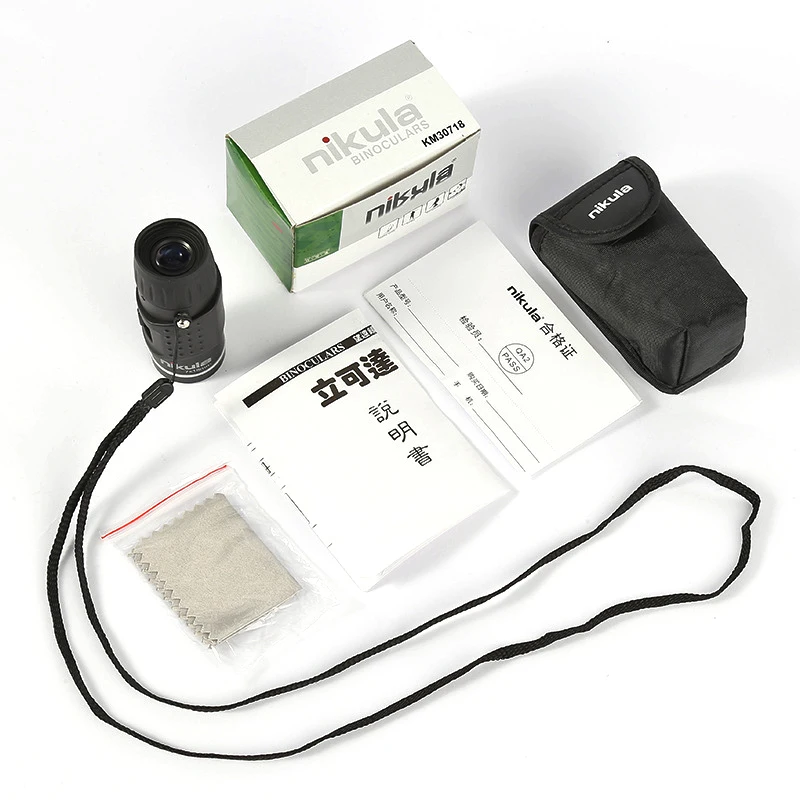 Nikula HD Mini Monocular Telescope 7X18 Fully Coated Optics Bak4 Pocket For Hunting Camping