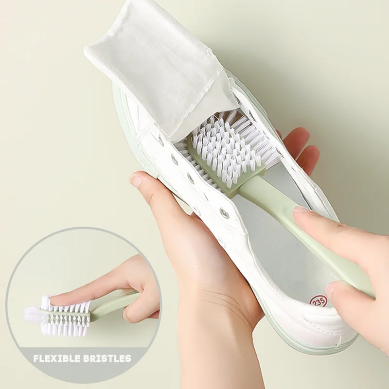 

Multifunctional Shoe Brush Long Handle Soft Hair Can Be Hung Cleaning Brush Decontamination Laundry Brush Five-sided Shoe Brush