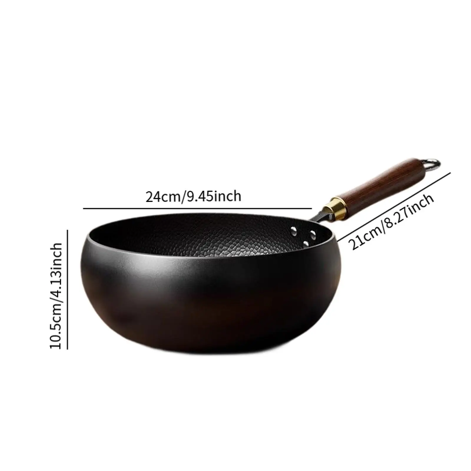 Nonstick Wok, Chinese Wok, Flat Bottom Cookware Stir Fry Pan with Wooden Lid for Kitchen Home Restaurant Nonstick Wok, Chinese Wok, Flat Bottom Cookware Stir Fry Pan with Wooden Lid for Kitchen Home Restaurant