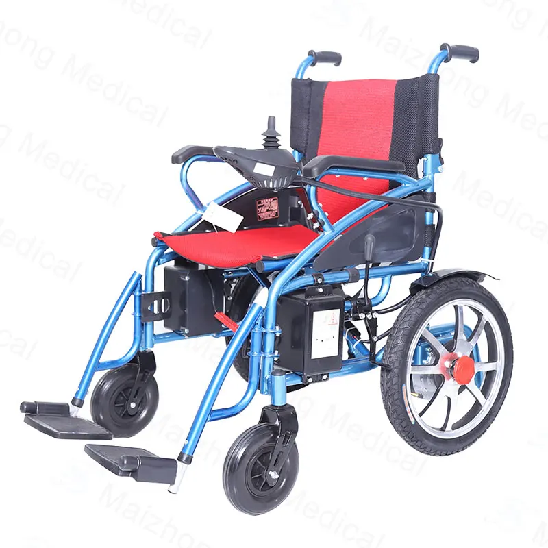 Cheap Price Powerful Motor Lightweight Portable Folding Power Wheelchair Disabled Electric Wheelchair