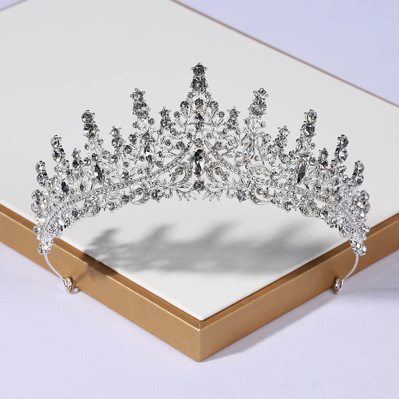 Bride Crown Headwear Female Crystal Rhinestone Wedding Alloy Accessories Jewelry Birthday Little Princess Student Adult Gi hair headdress bridal headwear hair band crown jewelry accessories