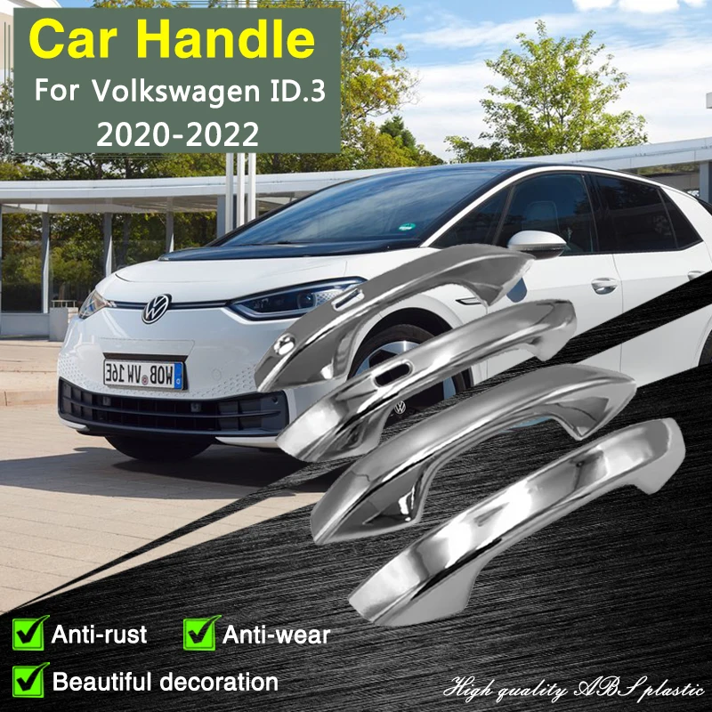 

for Volkswagen VW ID.3 ID3 ID 3 2020 2021 2022 Chrome Door Handle Cover Car Accessories Gadgets Styling Protective Film Stickers