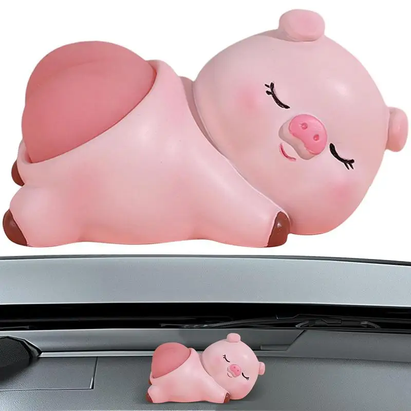 

Милая Свинья Панда Кролик котенок Q версия кавайная задница спальный маленький орнамент забавные игрушки для автомобиля