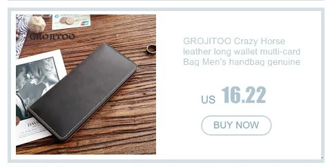 GROJITOO Crazy Horse Wallet Cowhide Leather Men Wallet Multi-card Holder Genuine Leather Wallet Large Capacity Vintage Purse Men GROJITOO Crazy Horse Wallet Cowhide Leather Men Wallet Multi-card Holder Genuine Leather Wallet Large Capacity Vintage Purse Men