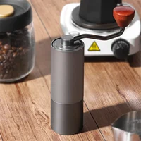 High Quality Aluminum Manual Coffee Grinder Stainless Steel Burr Coffee Grinder Mini Coffee Milling Tools 1
