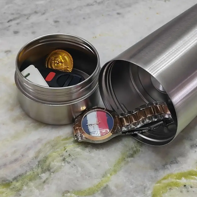 Stainless Steel Hidden Compartment Water Bottle