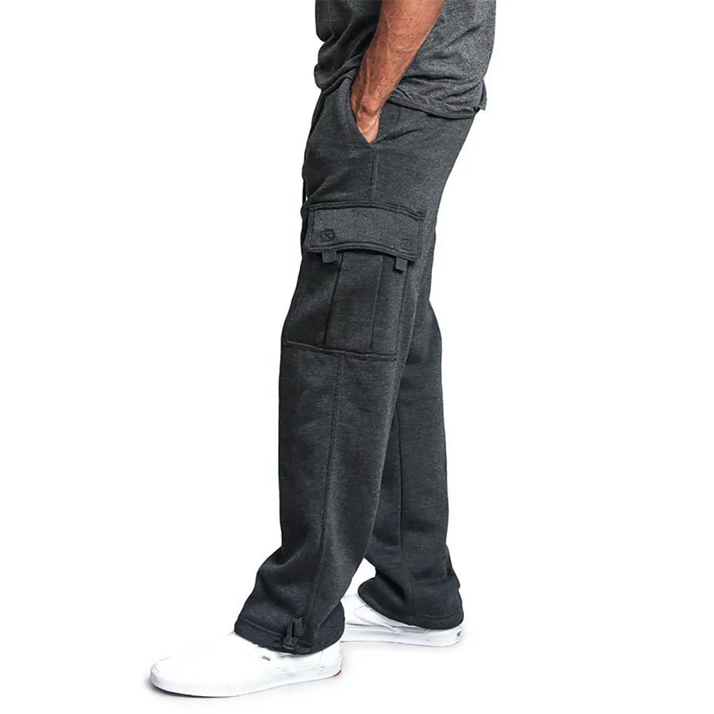Men Casual Pants Spring Autumn Cargo Jogger Pants Hip Hop Streetwear Trousers Multi Pocket Solid Overalls Loose Male_voghion.com