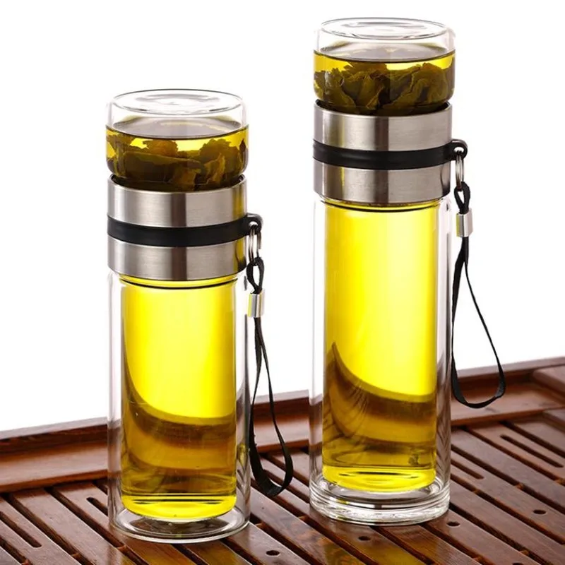 Enhanced Borosilicate Glass Infuser Bottle with Filter