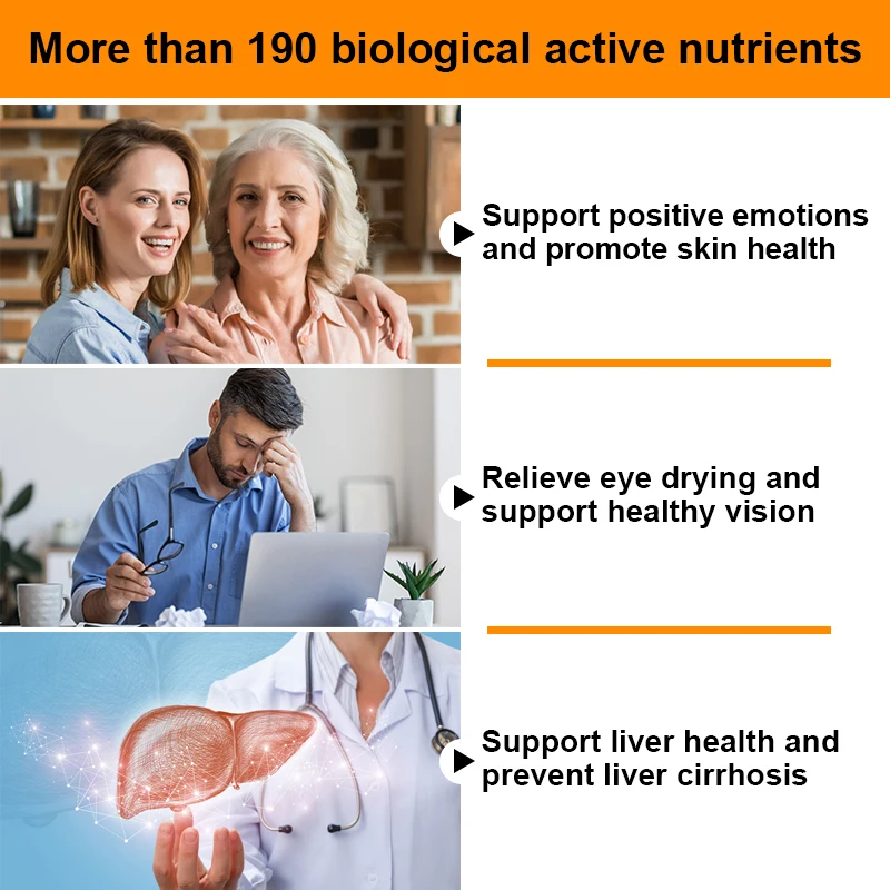 Sea buckthorn oil blend complete omega-7 supports skin immunity digestive & liver health
