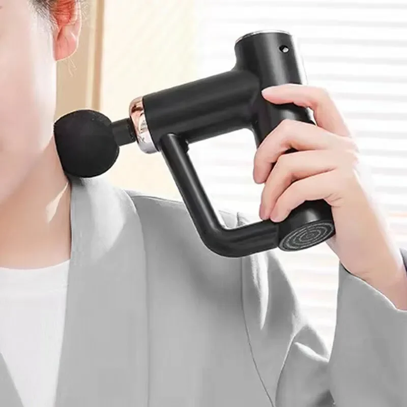 Fascial Massage Gun Electric Percussion Pistol Massager Body Neck Back Deep Tissue Muscle Relaxation Fitness Tool For Shoulder