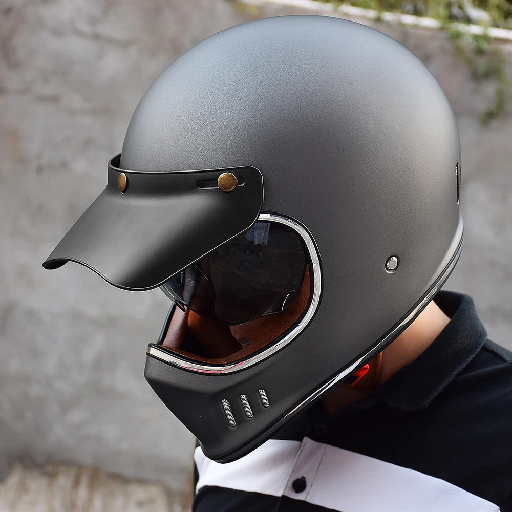  ROYAL M141 Full face Motorcycle Helmet - DOT Approved - Unisex,  Classic, Elegant Design (Matte Black, S) : Automotive