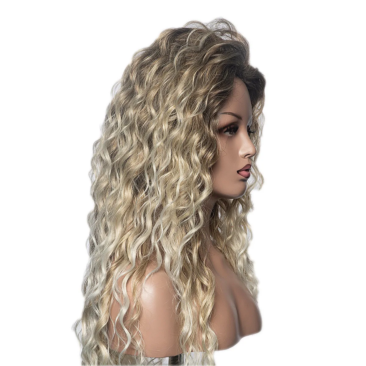 WHIMSICAL W-Peruca Sintética Natural Afro Deep Wave