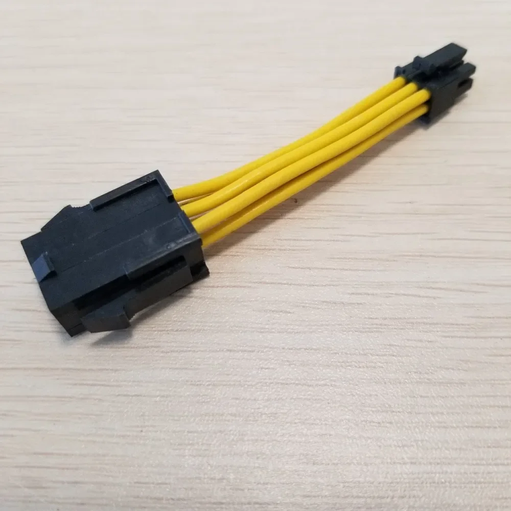 

Graphics Card 6Pin Adapter to Mac Small Power Extension Cable Male Female 5cm Yellow