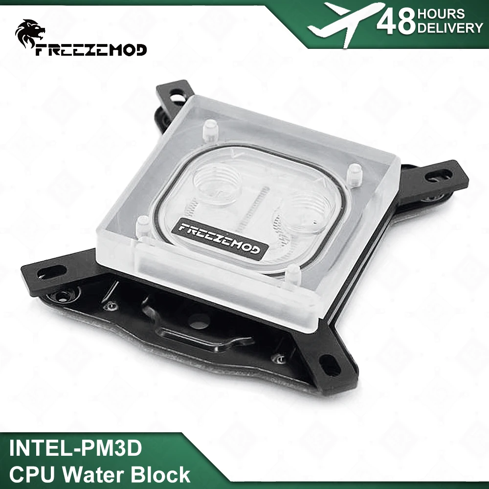 Zemod-bloco Refrigerador de Água para Intel Cpu Transperant Spray Liquid 5v 3pin Rgb Aura 115x 2011 775 1366 2066 2011