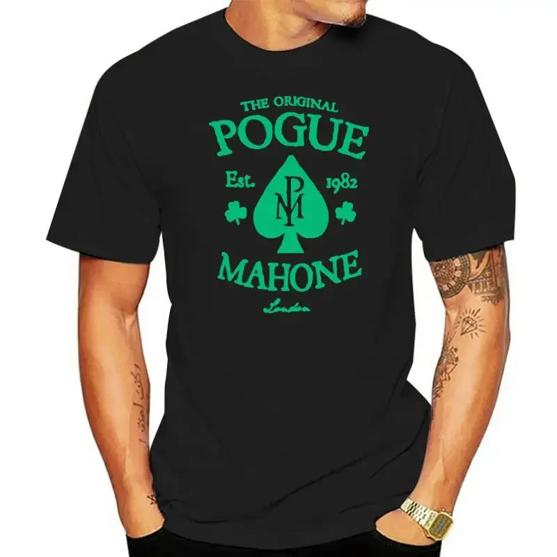 New Grey Charcoal T-Shirt The Pogues Pogue Mahone Irish Punk Folk Rock Mcgowan Graphic T-Shirt Annodate Ape Graphic T-Shirt
