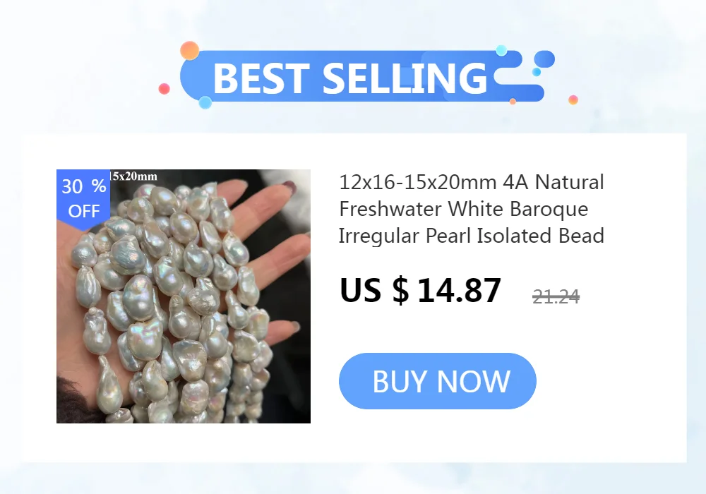 Natural Freshwater Pearl Baroque Beads Water drops Shape Spacing Loose Bead for Jewelry Making DIY Necklace Bracelet Accessories