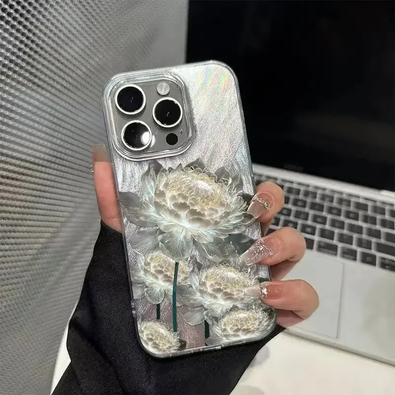 Golden Lotus Elegance Phone Case Cover