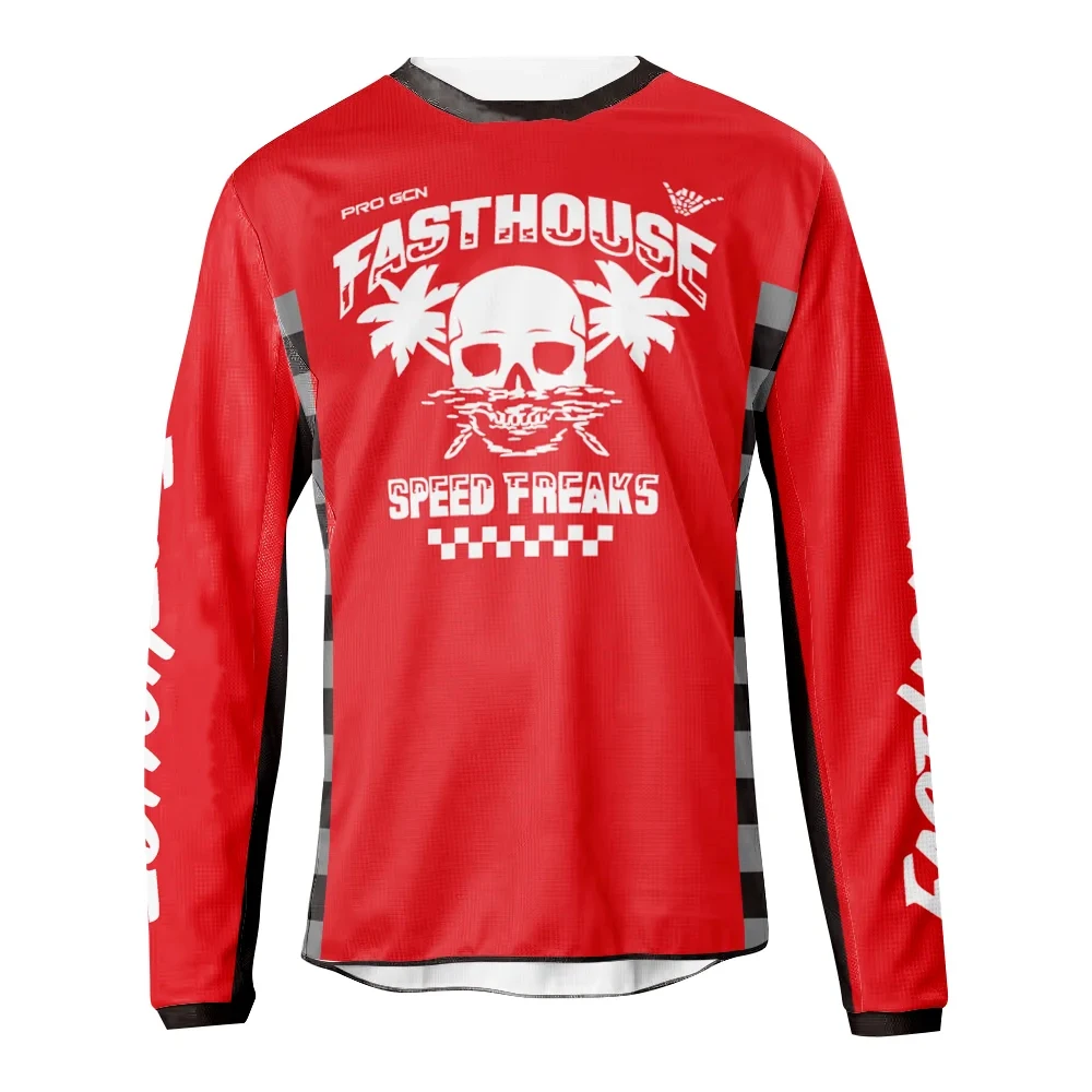 thumbnail image 1 of 2023 Camiseta de ciclismo de secado rápido para hombre, camiseta de motocross, ropa de descenso para bicicleta de montaña, DH, MX, ropa para motocicleta, ropa para ciclismo, 1 of 4