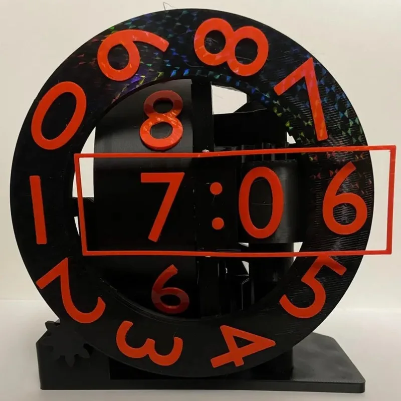 Home Modern Creativity Clock 3D Printed Living Room Bedroom Home Decoration Desktop Ornaments Gift Ideas Ornaments Table Clocks