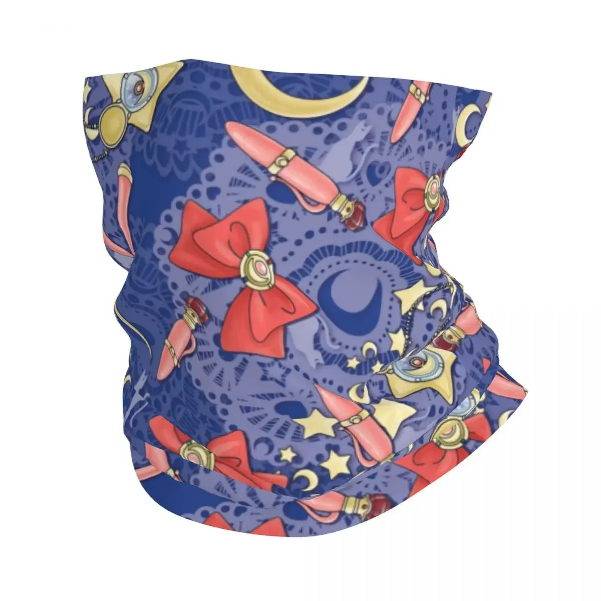 

Sailors Moon Prism Power Scatter Print Bandana Winter Neck Warmer Men Windproof Wrap Face Scarf for Ski Gaiter Headband