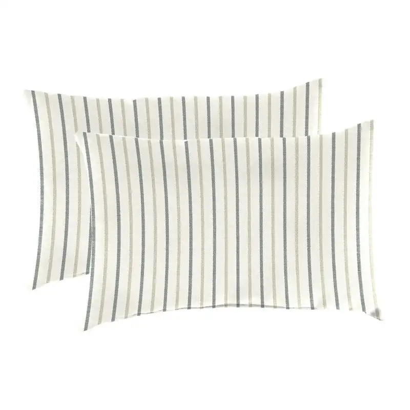 

x 18" Rectangular Outdoor Lumbar Throw Pillow (2 Pack)