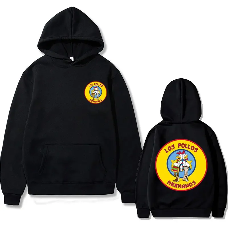 

Vintage Breaking Bad Los Pollos Hermanos Chicken Brothers Graphic Hoodies Autumn Winter Men Casual Clothes Male Loose Sweatshirt