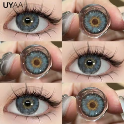 Enhance your look with UYAAI's Yearly Blue Colored Contact Lenses (Siri Blue)