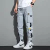 Fashion Multi Pocket Drawstring Cargo Pants Men's Casual Cargo Pants For Summer Autumn Outdoor Hip Hop Sweatpants Men Women 5