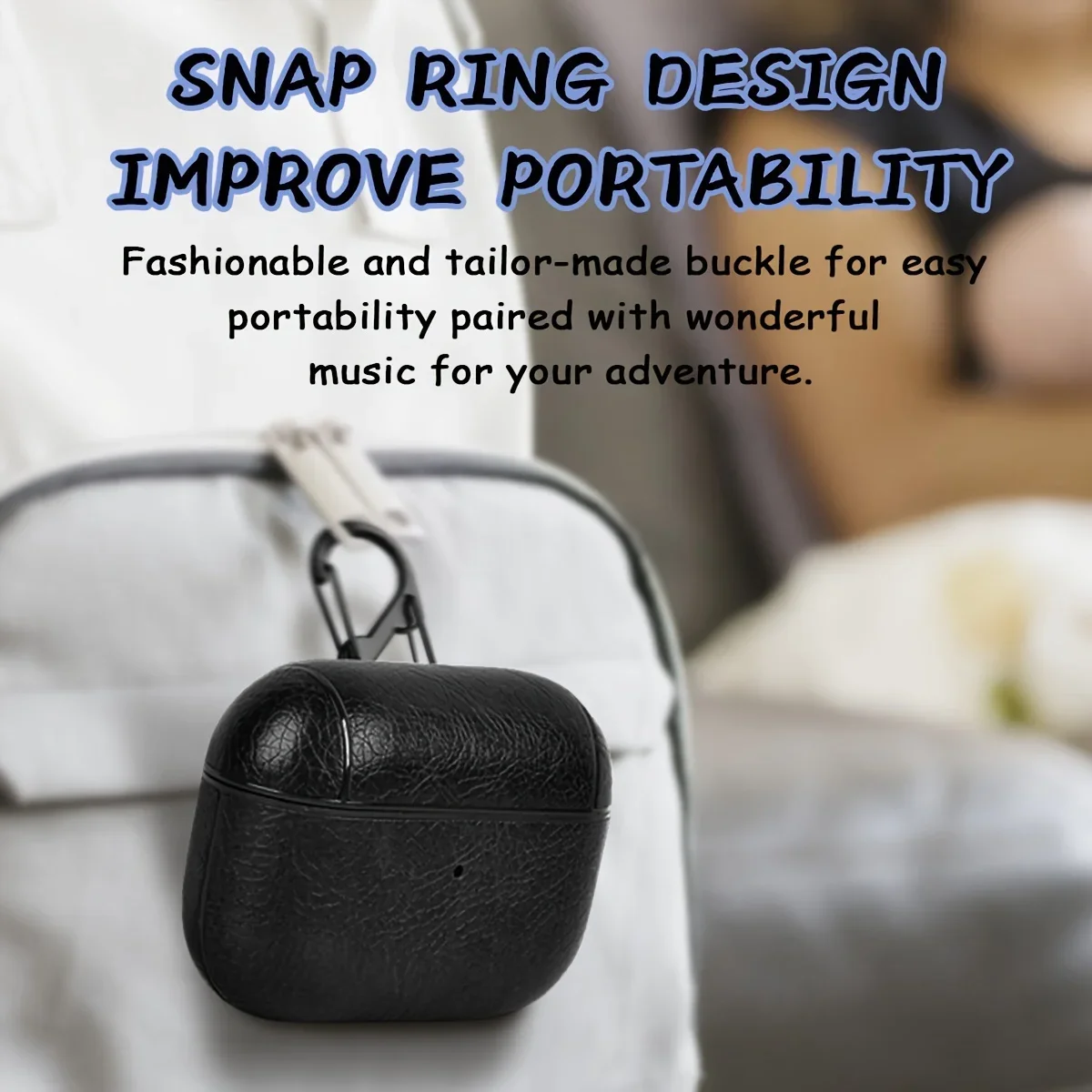 Leather earphone cover suitable For Apple Airpods 1 2 3 4 Pro Pro2 minimalist protective case