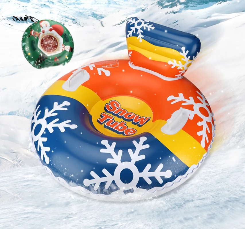 Snow Tube Skiing Tubes Inflate Christmas Gift Kids Child Boy And Girl Youth Ski Outdoor Sport Entertainment Gear Cute Birthday