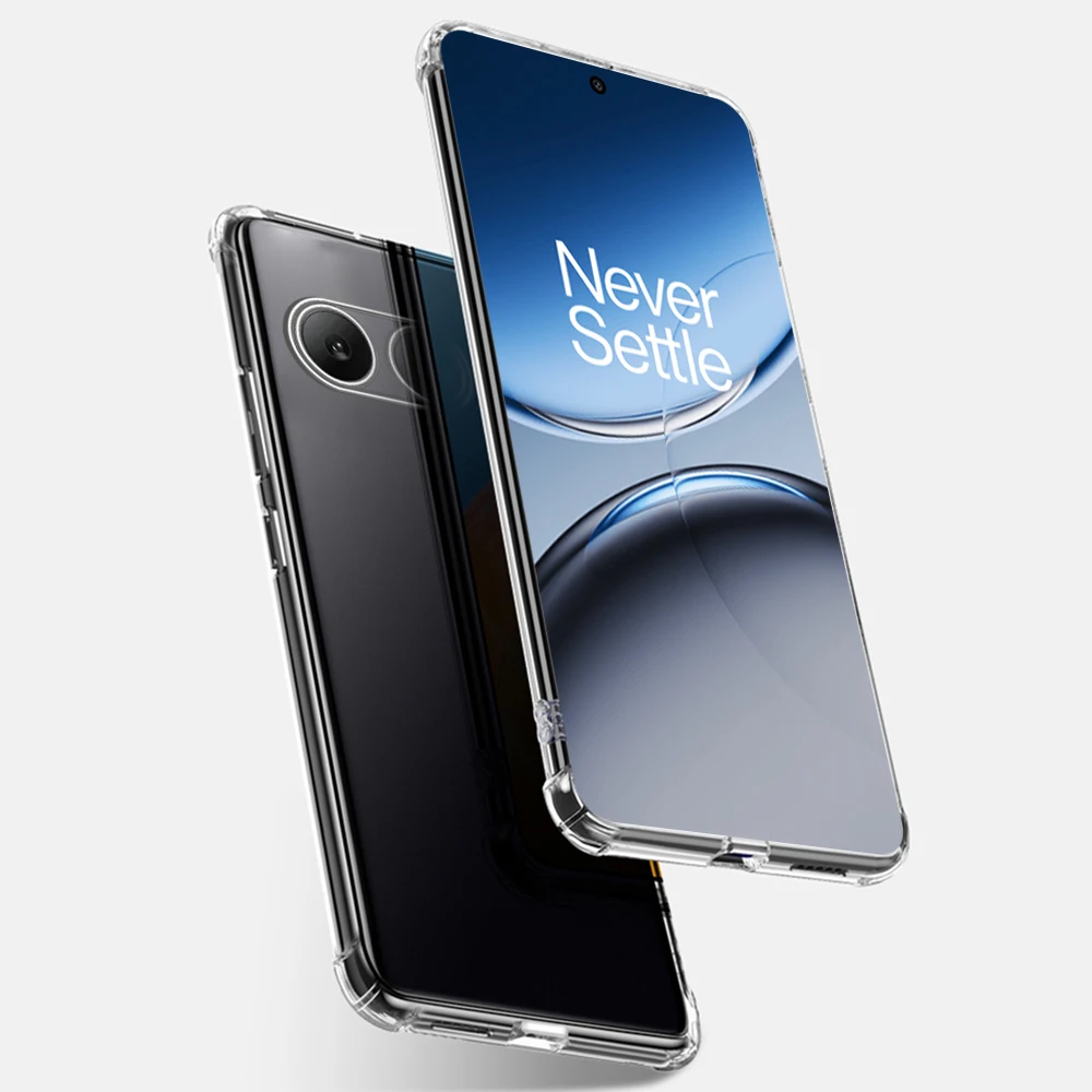 Funda Y Protector OnePlus Nord 4 5G - Cristal Templado 9H + Funda Gel Transparente Magnética