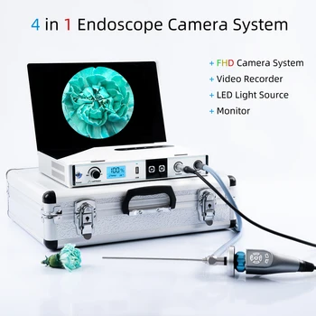 Sistema di telecamere endoscopiche mediche portatili 1080P ad alta definizione per videoendoscopia, attrezzatura per esami clinici veterinari e otorinolaringoiatrici