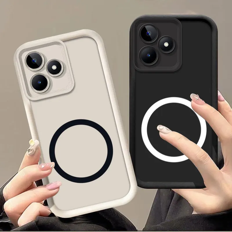 Magnetic Sticker Soft Silicon Phone Case