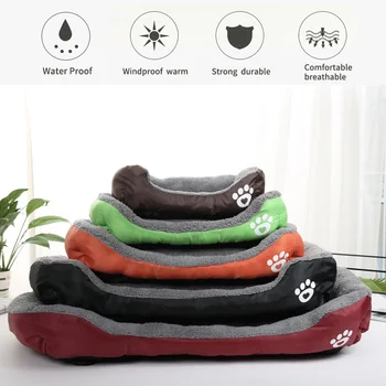 Large Square Plush Pet Bed 3