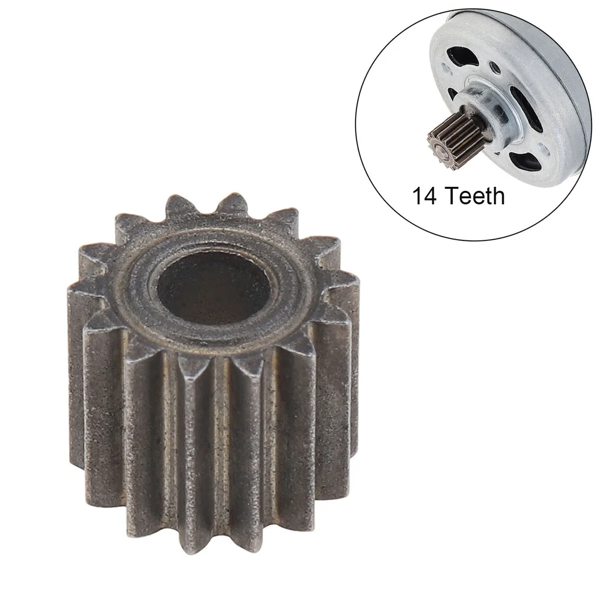 Motor Gears 14 Teeth 15 Teeth 8.2mm Diameter Replaceable Motor Gear for RS550 10.8V / 12V / 14.4V / 16.8V / 18V / 21V  DC Motor