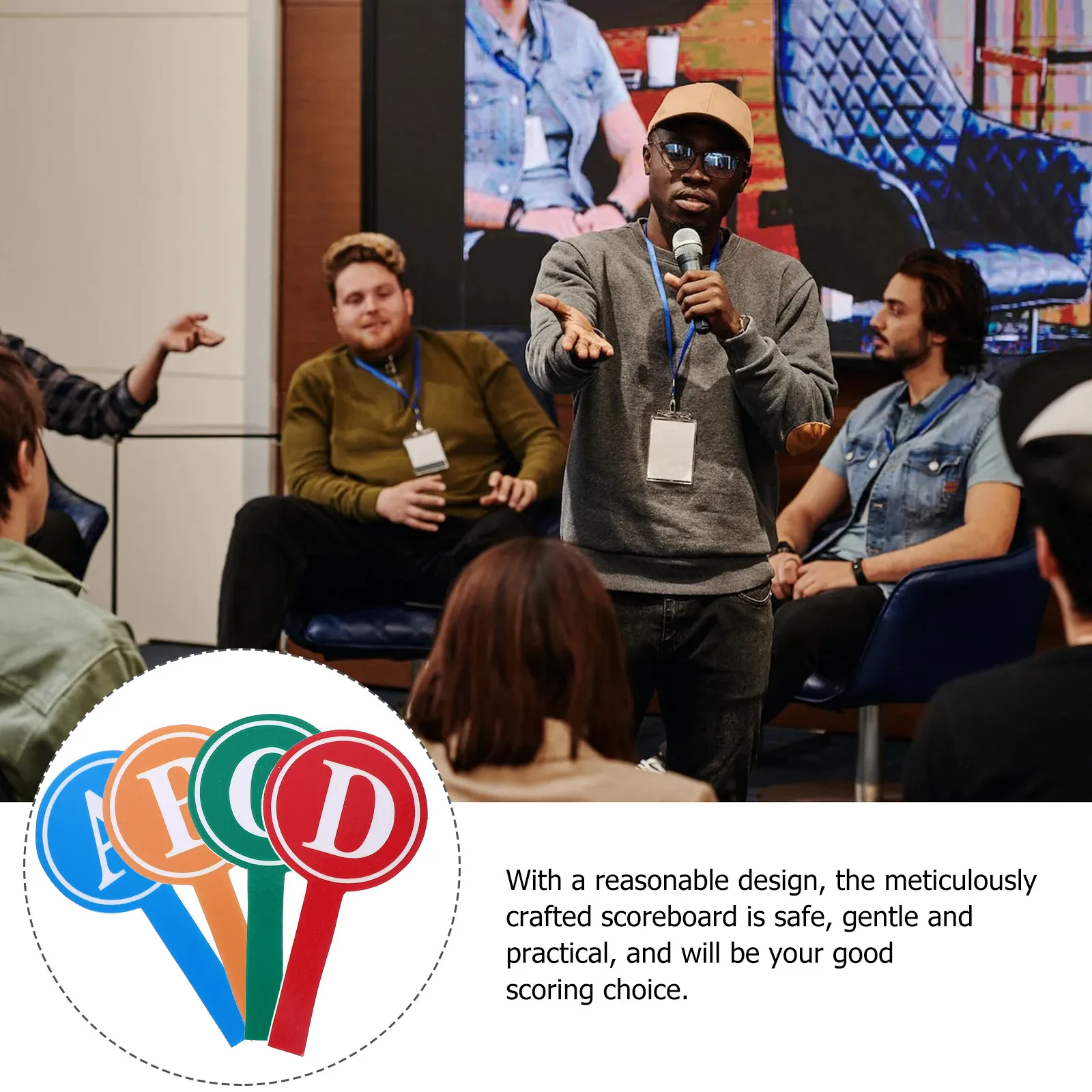 4Pcs 빈 점수판 단면 휴대용 건식 지우개 보드 게임 경쟁 점수 측정을 위한 투표 패들 재사용 가능한 화이트보드