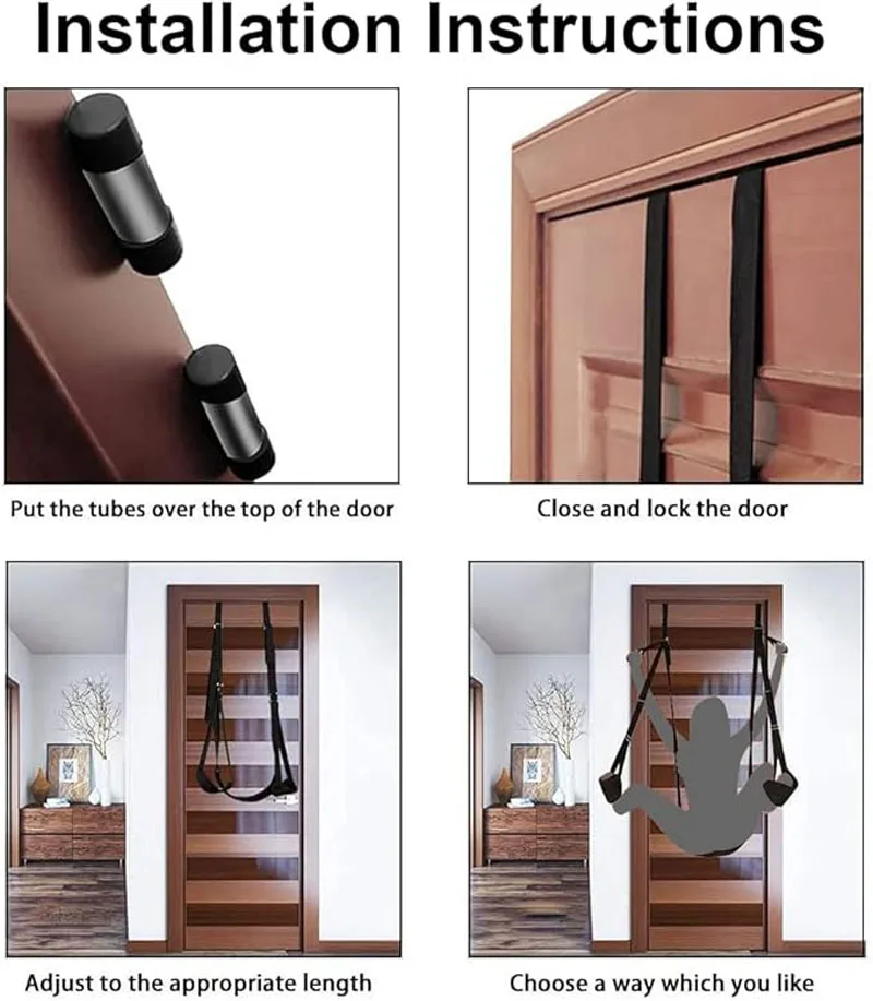 Penile delay Sex Swing, Soft Over-The-Door Sex Swing, Toys Bondage Restraints, Furniture for Bedroom, Love Slings for Ad