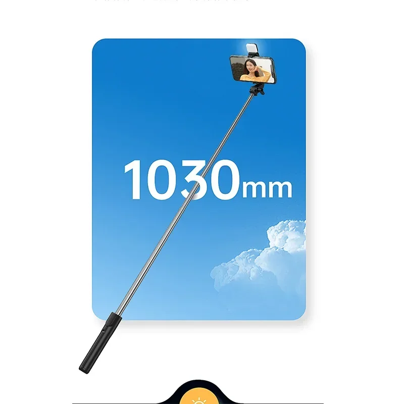 Selfie Stick Foldable Mini Tripod with Fill Light Bluetooth Remote Shutter Retractable Rod for Huawei Xiaomi iPhone Cell Phone sports camera selfie stick,selfie stick tripod,cell phone selfie stick,smartphone selfie stick,selfie stick,phone selfie tripod