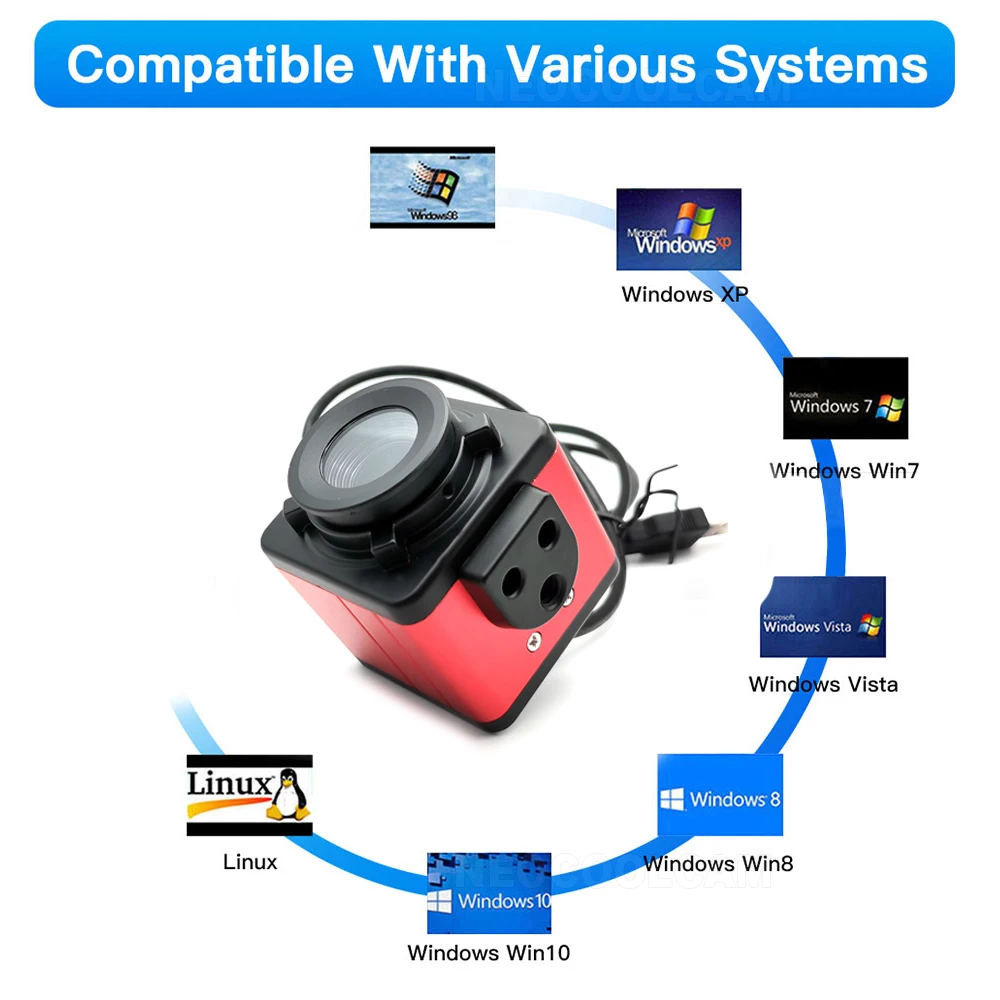 4K Autofocus USB Webcam 8MP Sony IMX179 Sensor Usb Camera No distortion Lens Plug and play for Live Streaming Video Conference