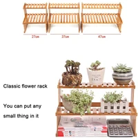 Indoor Plants Holder Wood Shelf Pot Organizer Bookshelf Balcony Bay Window Small Plant Flower Rack Storage Flower Pot Shelves 2