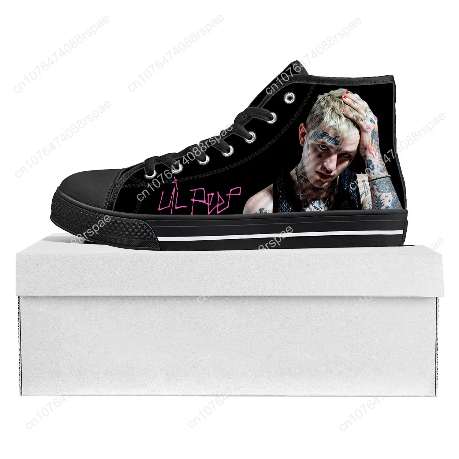 Hot Hip Hop Rapper Lil Peep High Top High Quality Sneakers Mens Womens Teenager Canvas Sneaker Casual Couple Shoes Custom Shoe