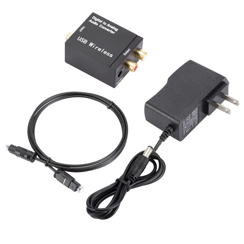 Bluetooth-Enabled Digital to Analog Audio Converter with Optical, Coaxial, and Toslink Inputs