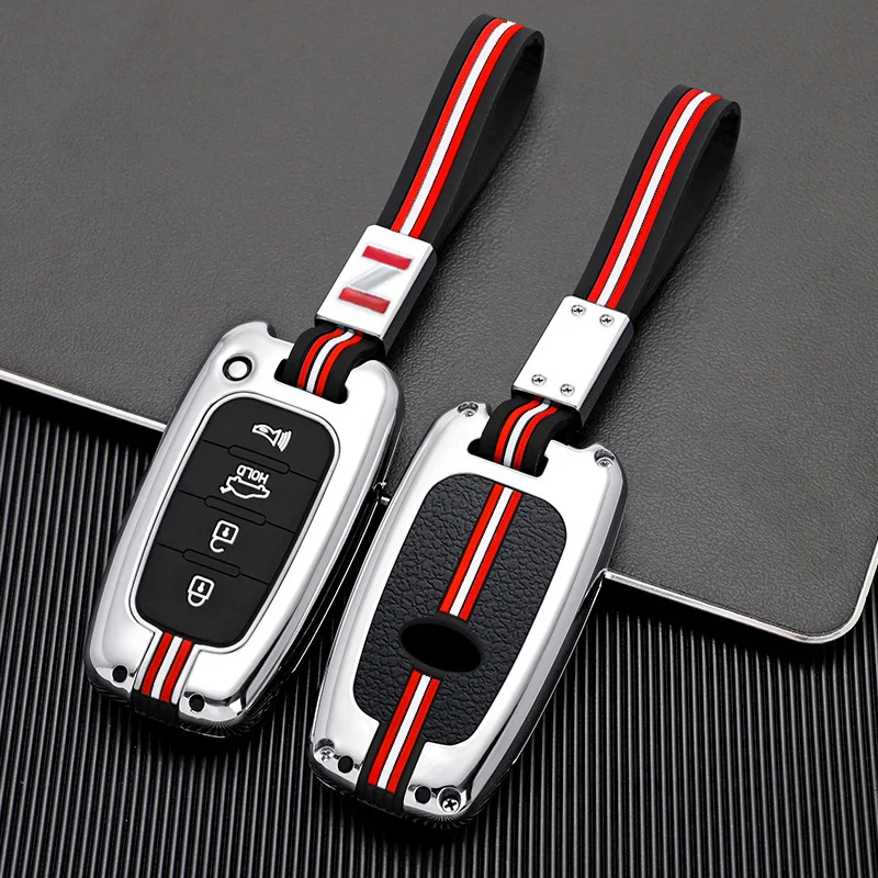 Premium Zinc Alloy Car Key Case - Elegant and Durable Design