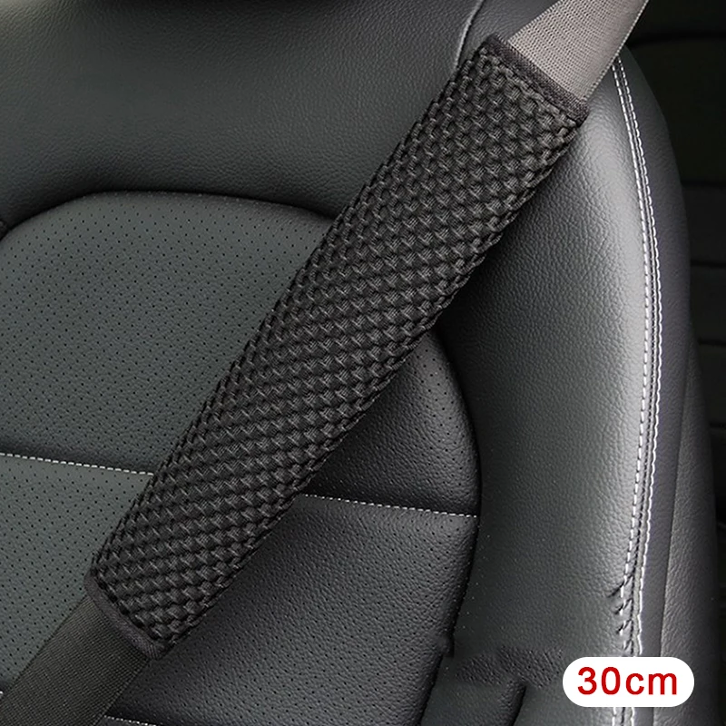 Seat Belt Covers Seat Belt Protector Safety Belt Shoulder Guard Car Seat Belt Accessory 1PC 30/50CM Soft Motor Truck lengthen Safety Belt Shoulder Protector Car Safety Belt Cover Car Auto Interior Decoration