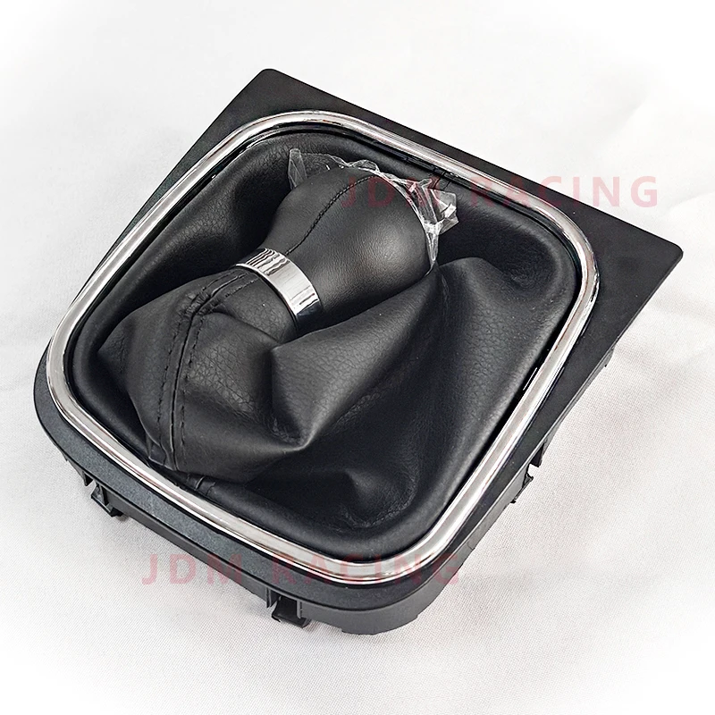 5/6 Gang Schaltknauf mit Leder Boot Kragen Fall für Volkswagen VW Golf 5 V 6 VI MK5 MK6 Jetta 2005-2014 Auto Styling – Detail 4