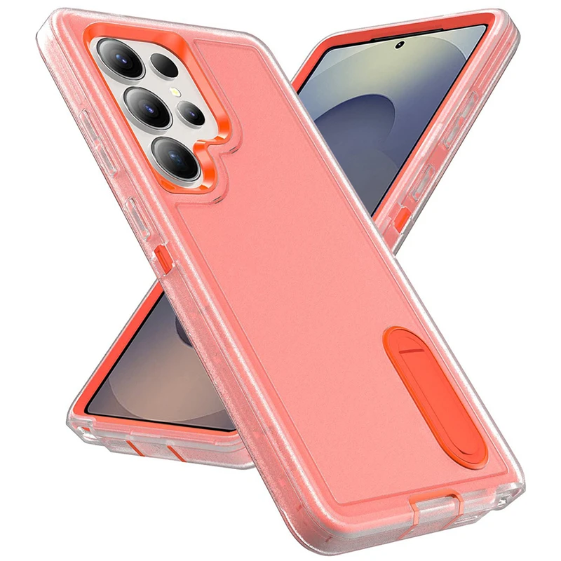 Heavy Duty Drop Shockproof Phone Case with Holder - Durable Protection Cover