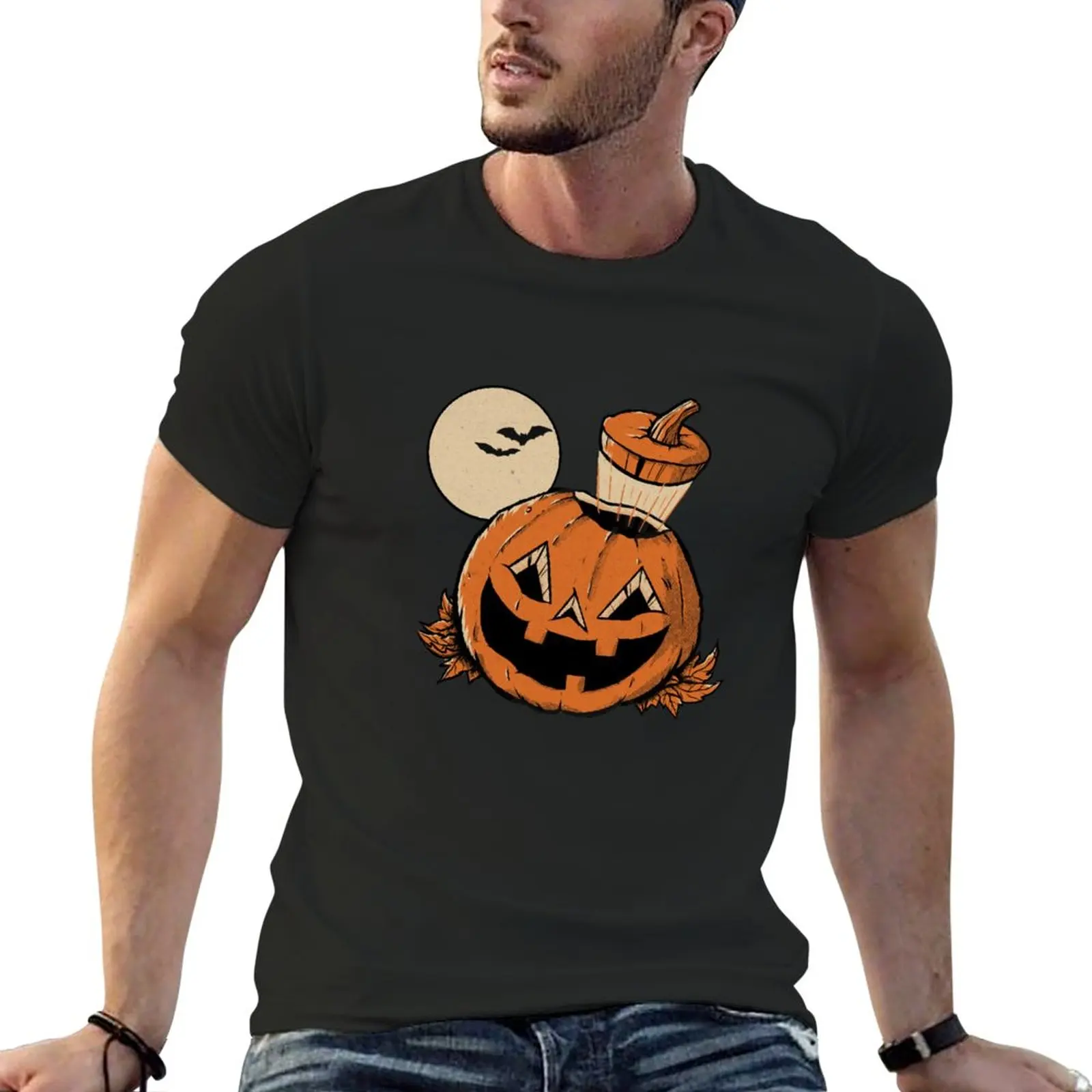 

New Vintage Mind Blown Pumpkin T-Shirt t shirt man black t shirt Tee shirt tshirts for men