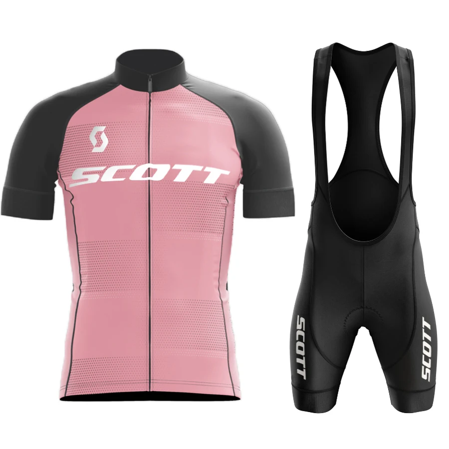 2024 Scott Team Abbigliamento Da Ciclismo Nero Bike Jersey Ropa Mens Bicycle Summer Cycling Jerseys 19D Gel Pad Bike Shorts