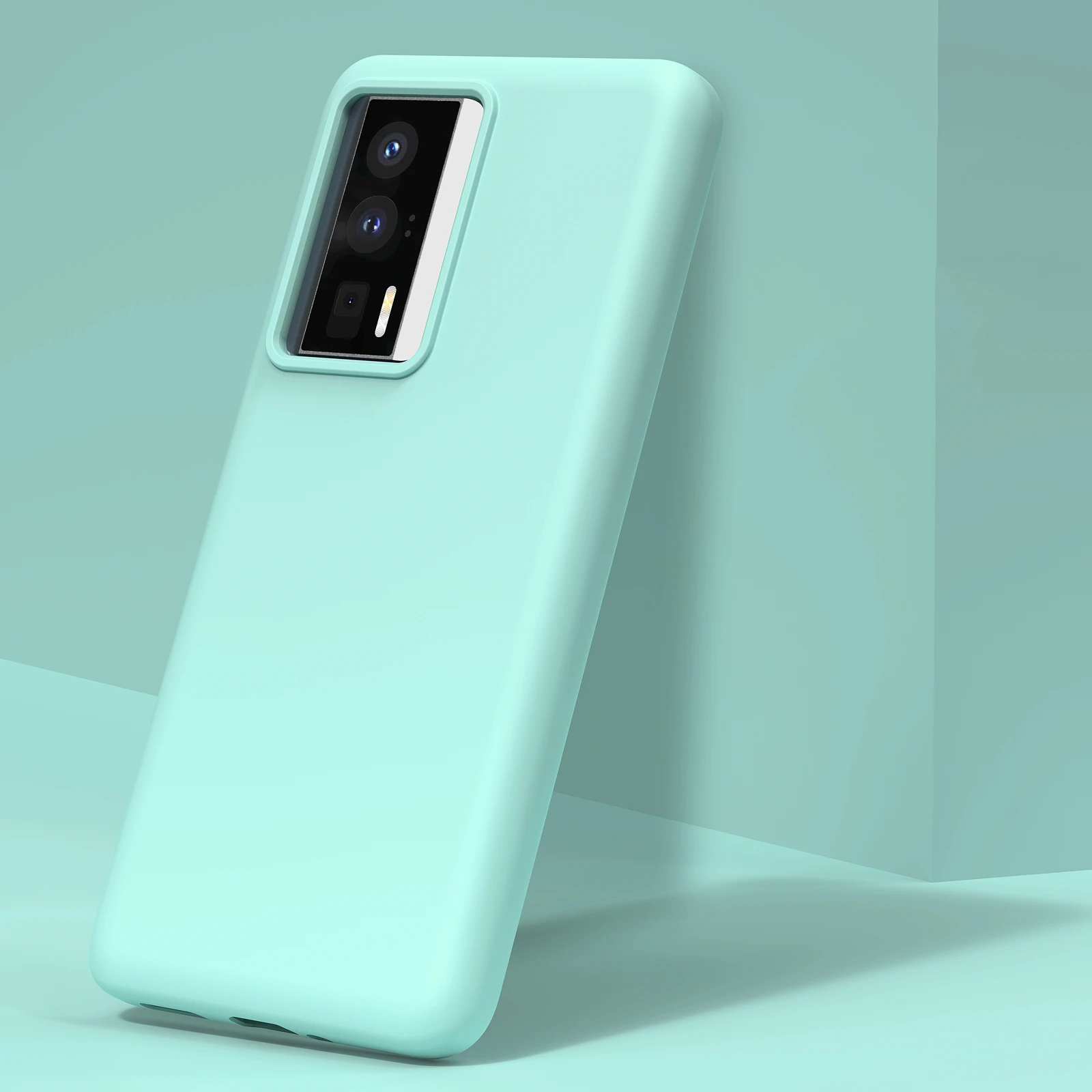 Shockproof Liquid Silicone Case with Slim Soft Skin Touch Protection and Retail Packaging